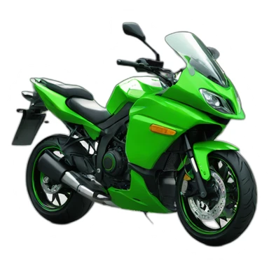 H2r green motorcycle sticker