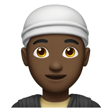 Young black Muslim man  sticker