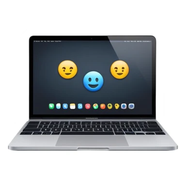 Online course on macbook dark laptop sticker