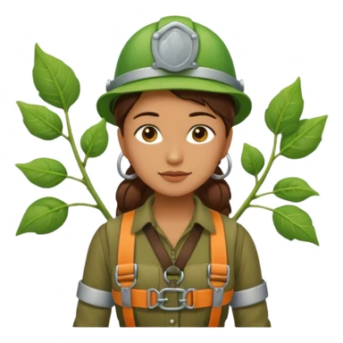 beanstalk worker female sticker