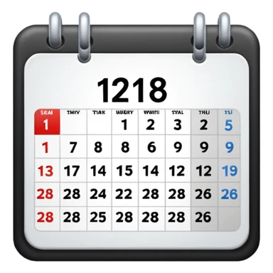 calendar with 36 number sticker