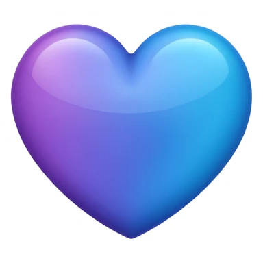 Heart color is between blue and purple sticker