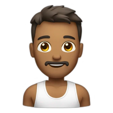 Homme qui fait de la musculation sticker