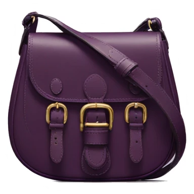 Dark plum coach saddle bag sticker