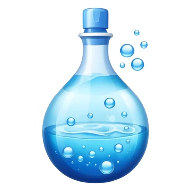 Dishwashing liquid blue sticker