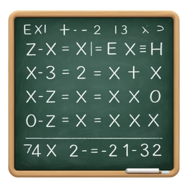 make a chalkboard with math sticker