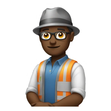 relaxing worker sticker