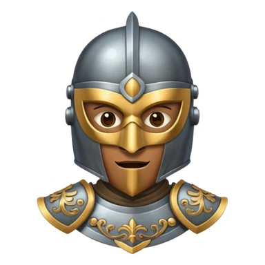 Knight with mask sticker