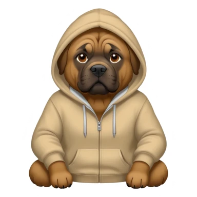 Mastiff in a hoodie  sticker