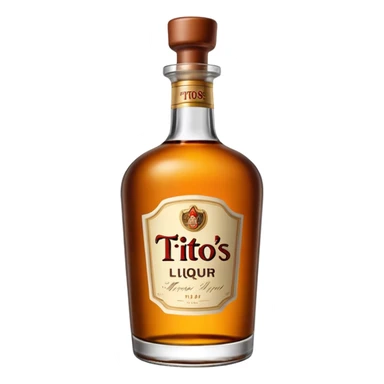 Tito’s liquor bottle sticker
