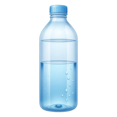 Make a bottle of water sticker