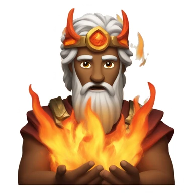 god of fire sticker