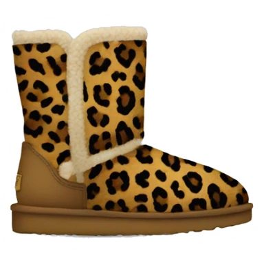Uggs with leopard print sticker