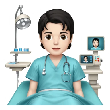 Micheal Jackson on the Surgery table sticker