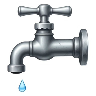 Emoji showing no water in the tap sticker