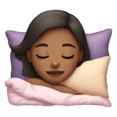 girl sleep sticker