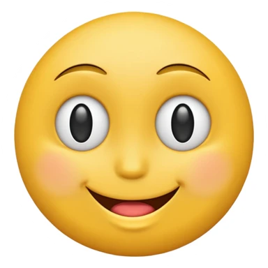 Emoji, yellow round winking face sticker