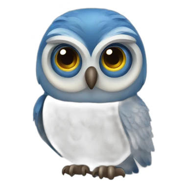 blue owl sticker