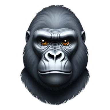 Silverback gorilla sticker