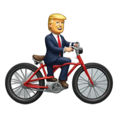 Donald Trump bike sticker