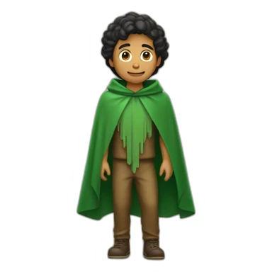 Encanto bruno creepy man wore green poncho sticker