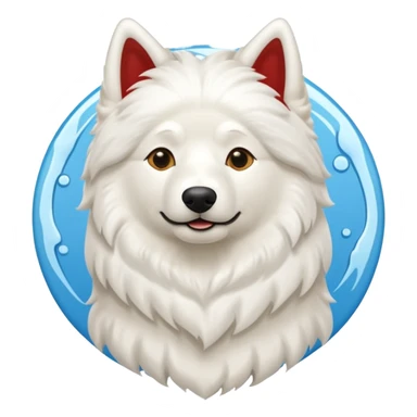Haz a un samoyedo con mezcla de leon sticker