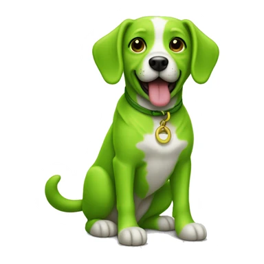 keylime green dog sticker