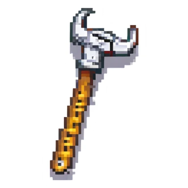 pixel art bolt cutters sticker