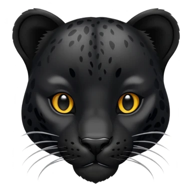 zwarte panter in dieren vorm sticker