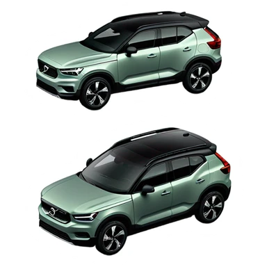 Graygreen Volvo XC40 with black roof sticker