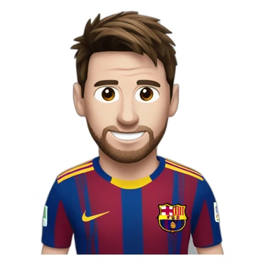 Messi mais ses mains sur la tête car il est choquer😱 sticker