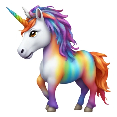 Rainbow unicorn sticker