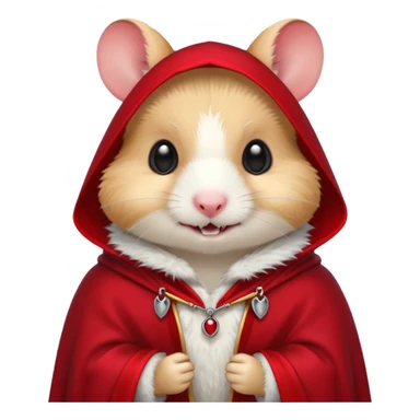 { "type": "object", "look": "hamster in red collar cloak", "description": "a vampire hamster wearing a red collar cloak" } sticker