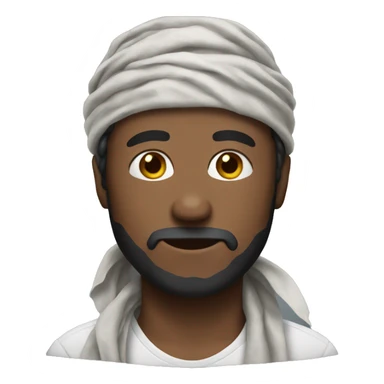 man with bandana sticker