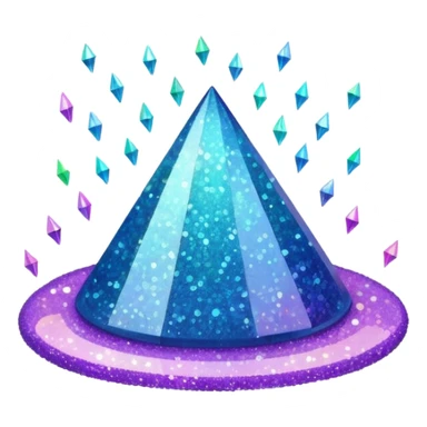 Sparkling glitter sticker