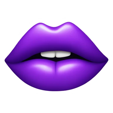 Purple kiss lips  sticker