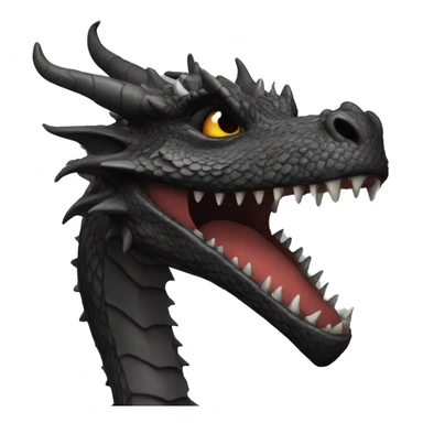 Dragon black sticker
