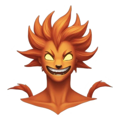 Kurama Nine-Tailed smile sticker