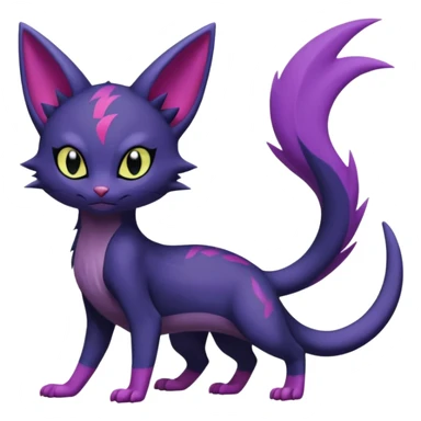 Sneasel-Purrloin-Fakémon-hybrid-creature (full body)  sticker