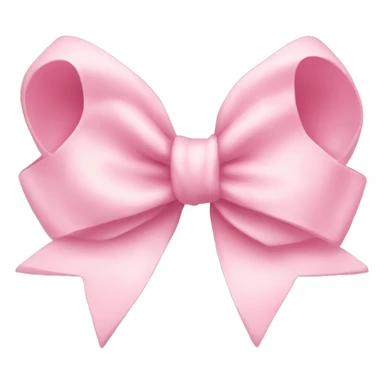 light pink bow sticker