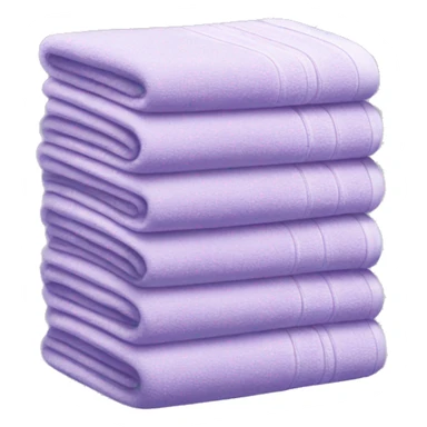 Light purple stacked towels sticker