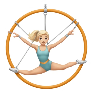 aerial hoop aerialist no colour  sticker