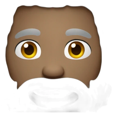 muscular guy gray hair sticker