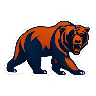chicago bears logo sticker