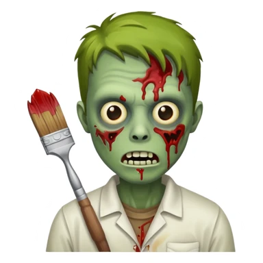 painter zombie  sticker