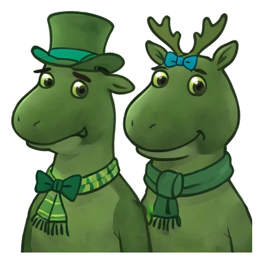 Goose with a moose sticker