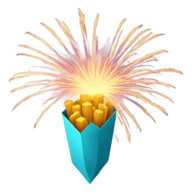 Firework to new year 2025 sticker