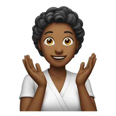 woman is clapping sticker