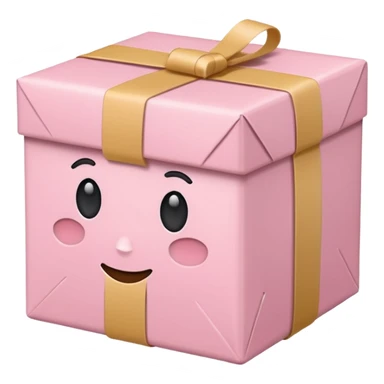 light pink package sticker