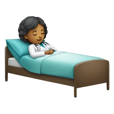 Girl doctor sleeping sticker